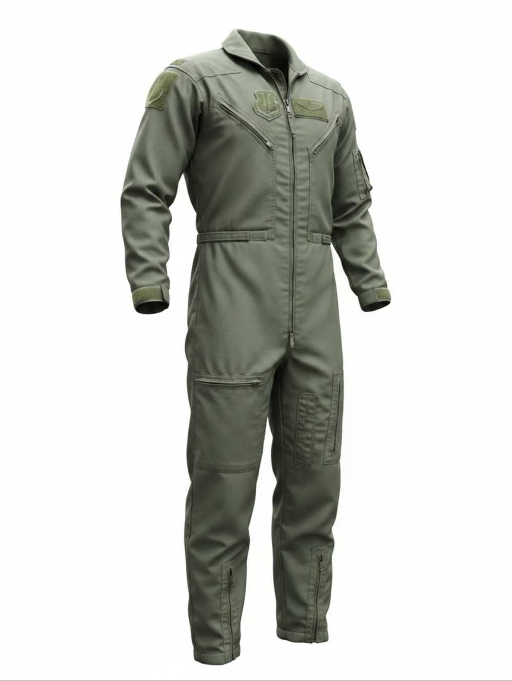 Nomex Flight Suit US Military CWU 27/P Coveralls Size 42R Sage Green